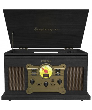 Printécom - Objets et Supports Publicitaires - Tourne-disque et lecteur de musique Prixton Century | PRINTECOM