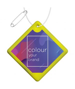 Attache réfléchissante en forme de diamant en PVC personnalisée RFX H-09 Printécom - Objets et Supports Publicitaires publici...