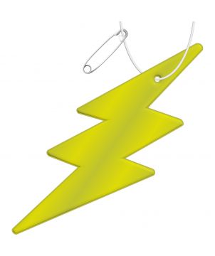 Attache réfléchissante en forme d'éclair en TPU personnalisée RFX H-10 Accessoires de Sécurité publicitaire