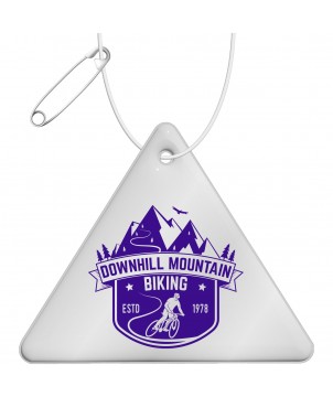 Printécom - Objets et Supports Publicitaires - Attache réfléchissante triangulaire en TPU H-12 RFX™ | PRINTECOM