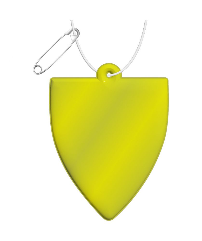 Attache réfléchissante en forme de badge en TPU personnalisée RFX H-12 Accessoires de Sécurité publicitaire