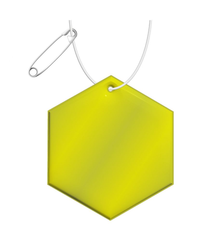 Attache réfléchissante hexagonale en PVC personnalisée RFX H-12 Printécom - Objets et Supports Publicitaires publicitaire