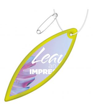 Attache réfléchissante en forme d'ellipse en PVC personnalisée RFX H-12 Accessoires de Sécurité publicitaire
