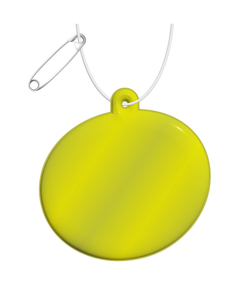 Attache réfléchissante ovale en PVC personnalisée RFX H-09 Accessoires de Sécurité publicitaire