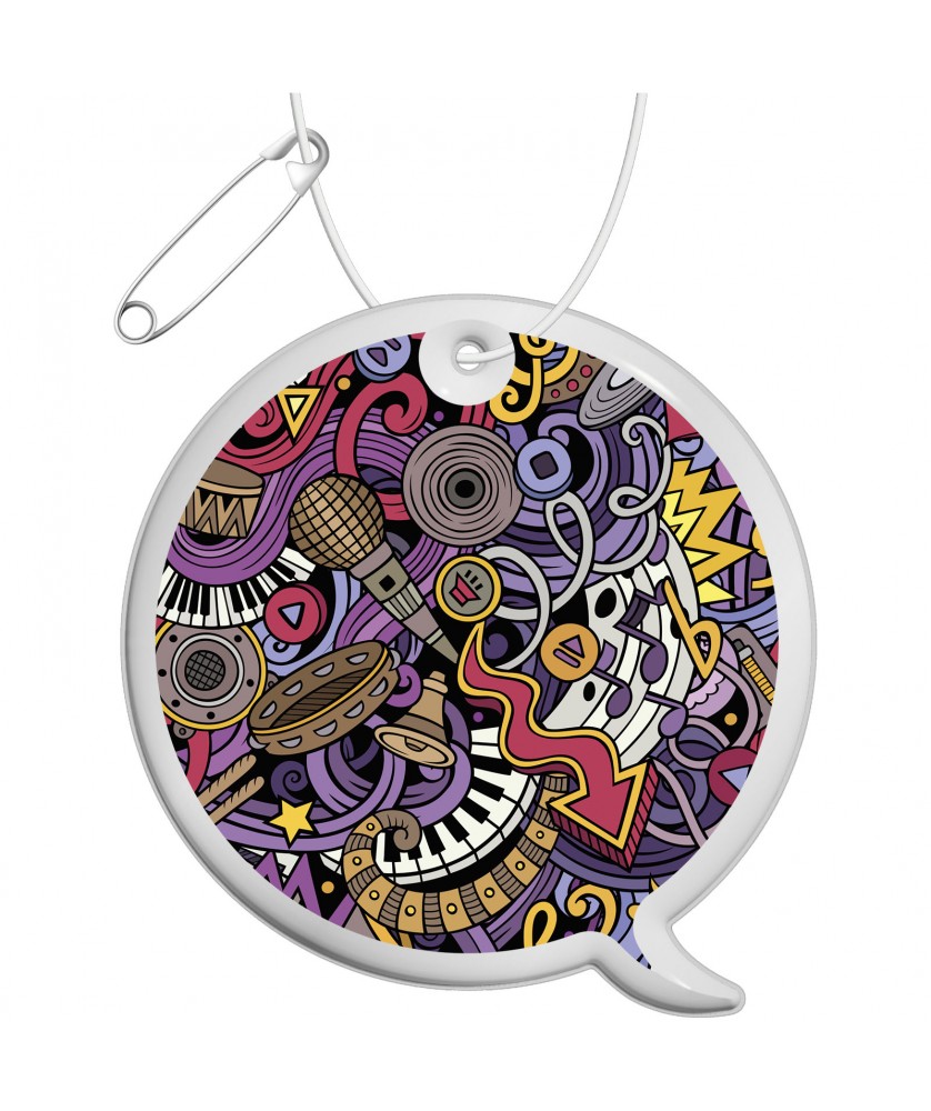 Printécom - Objets et Supports Publicitaires - Attache réfléchissante en PVC en forme de mémo H-09 RFX™ | PRINTECOM