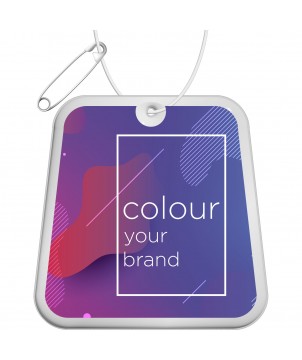 Printécom - Objets et Supports Publicitaires - Attache réfléchissante en PVC en forme de trapèze H-09 RFX™ | PRINTECOM