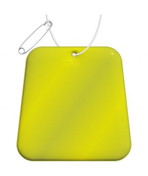 Attache réfléchissante en forme de trapèze en PVC personnalisée RFX H-09 Printécom - Objets et Supports Publicitaires publici...