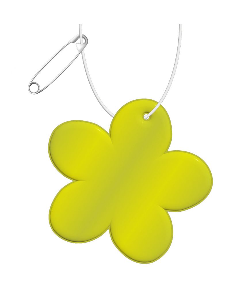 Attache réfléchissante en forme de fleur en TPU personnalisée RFX H-13 Accessoires de Sécurité publicitaire