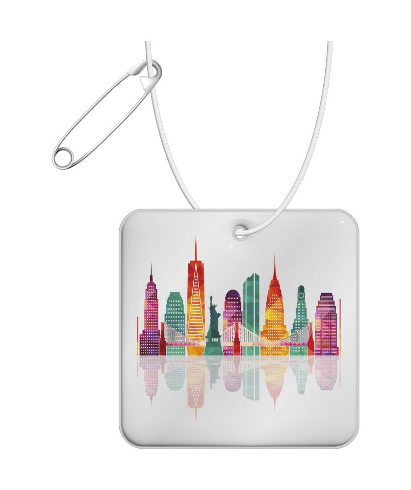 Attache réfléchissante carrée en PVC personnalisée RFX H-20 Printécom - Objets et Supports Publicitaires publicitaire