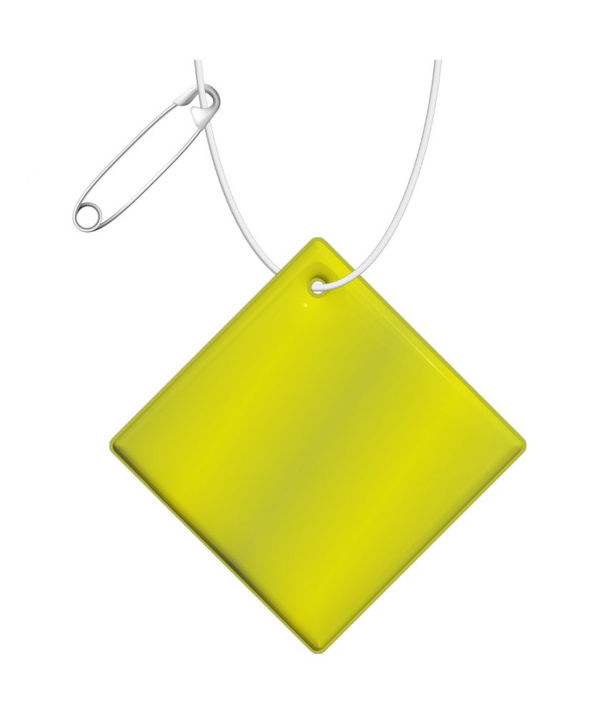 Attache réfléchissante en forme de diamant grand modèle en PVC personnalisée RFX H-20 Printécom - Objets et Supports Publicit...