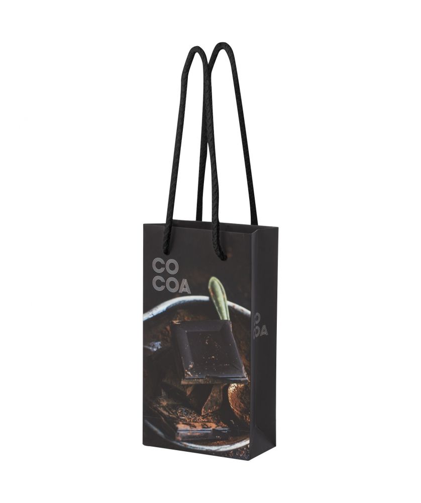 Sac en papier integra artisanal 170 g/m² 9,5 x 4 x 17 cm à poignées torsadées personnalisé Sacs et bagages publicitaire