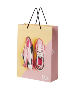 Printécom - Objets et Supports Publicitaires - Sac en papier 170 g/m2 integra fait à la main avec poignées torsadées en plastique, 31 x 12 x 41 cm | PRINTECOM