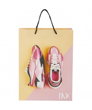 Printécom - Objets et Supports Publicitaires - Sac en papier 170 g/m2 integra fait à la main avec poignées torsadées en plastique, 31 x 12 x 41 cm | PRINTECOM