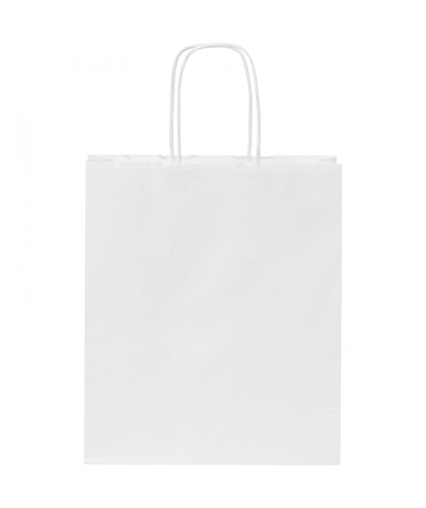 Printécom - Objets et Supports Publicitaires - Sac en papier Kraft 80 g/m² avec poignées torsadées, 18 x 8 x 21 cm | PRINTECOM