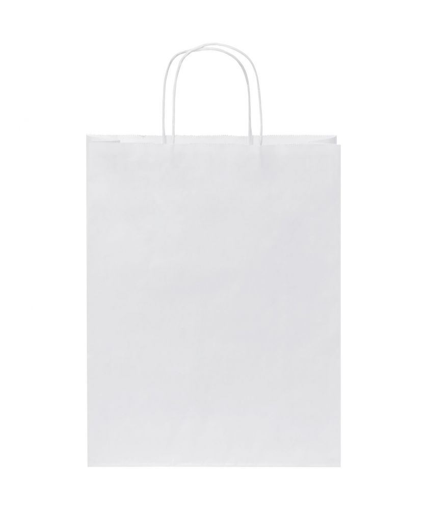 Sac en papier kraft 80 g/m² 25 x 11 x 32 cm à poignées torsadées personnalisé Sacs et bagages publicitaire