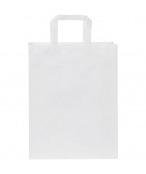 Printécom - Objets et Supports Publicitaires - Sac en papier Kraft 80-90 g/m² avec poignées plates, 25 x 11 x 31 cm | PRINTECOM