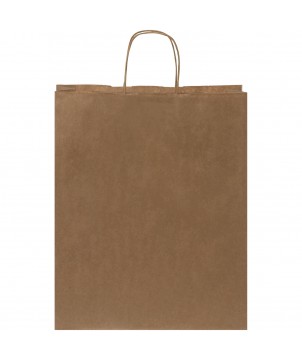 Printécom - Objets et Supports Publicitaires - Sac en papier Kraft 80-90 g/m² avec poignées torsadées, 32 x 12 x 40 cm | PRINTECOM