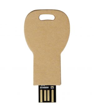 Clé USB en papier recyclé en forme de clé personnalisée Printécom - Objets et Supports Publicitaires publicitaire
