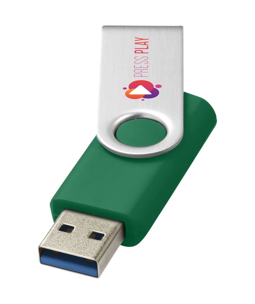 Clé USB 3.0 rotative basique personnalisée Rotate
