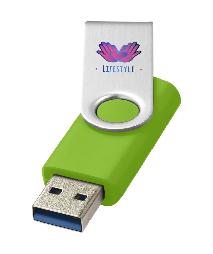 Clé USB 3.0 rotative basique personnalisée Rotate