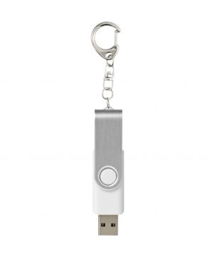 Clé USB 3.0 rotative avec porte-clés personnalisée Rotate Printécom - Objets et Supports Publicitaires publicitaire