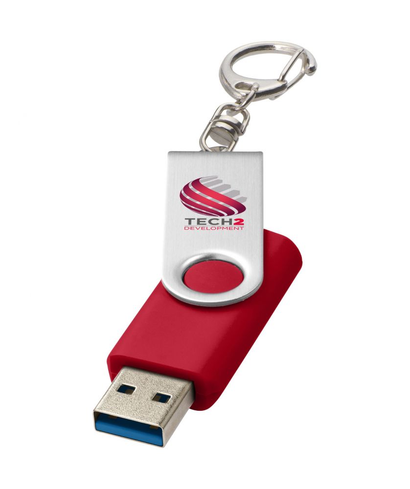 Clé USB 3.0 rotative avec porte-clés personnalisée Rotate