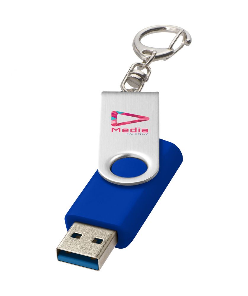 Clé USB 3.0 rotative avec porte-clés personnalisée Rotate