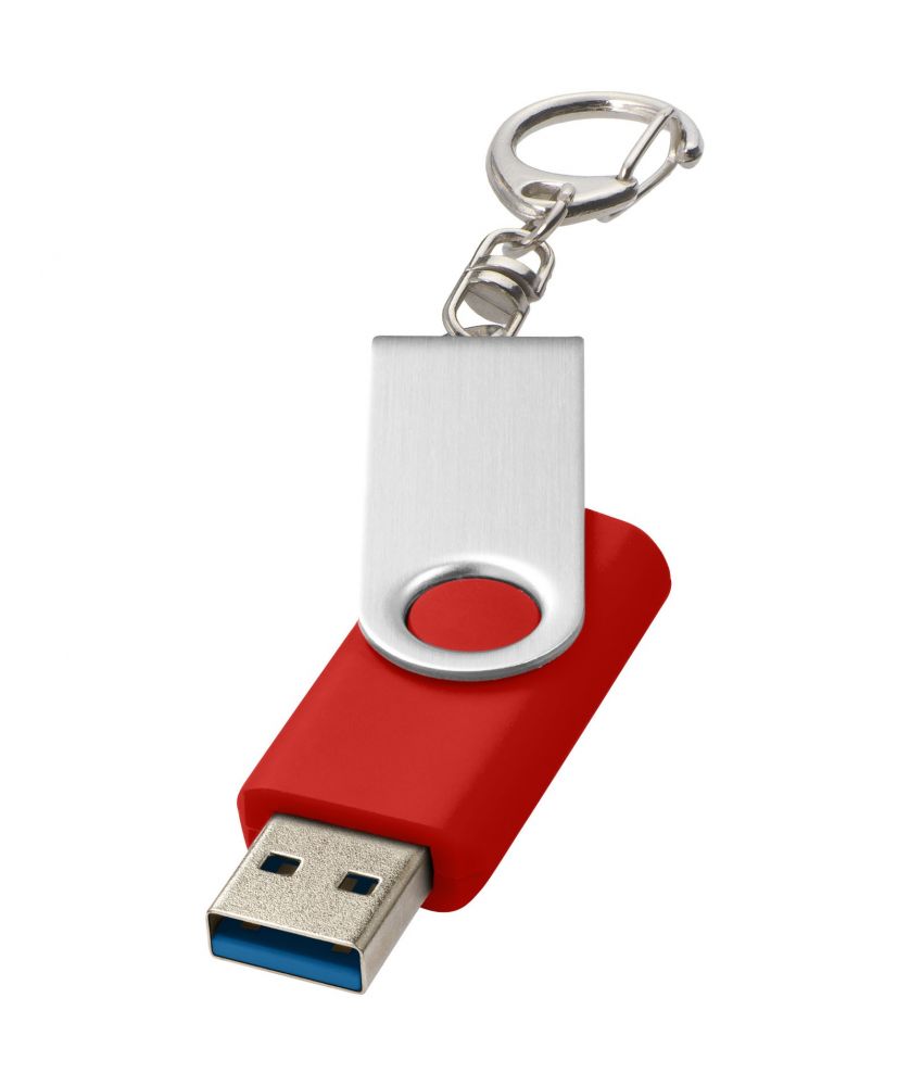 Clé USB 3.0 rotative avec porte-clés personnalisée Rotate Printécom - Objets et Supports Publicitaires publicitaire