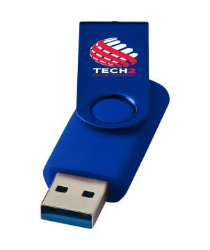 Clé USB 3.0 rotative métallique personnalisée Rotate Printécom - Objets et Supports Publicitaires publicitaire