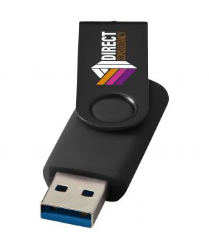 Clé USB 3.0 rotative métallique personnalisée Rotate Printécom - Objets et Supports Publicitaires publicitaire