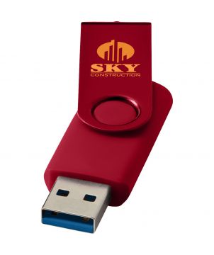 Clé USB 3.0 rotative métallique personnalisée Rotate Printécom - Objets et Supports Publicitaires publicitaire