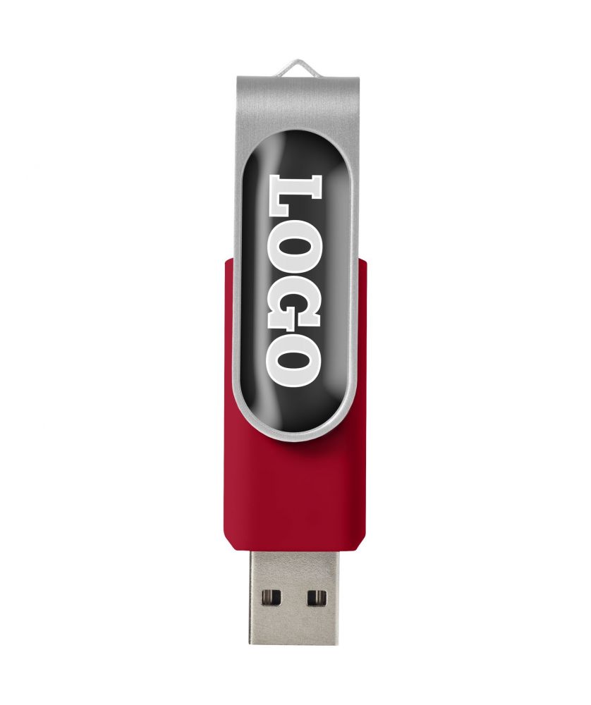 Clé USB 3.0 rotative à grande surface de marquage personnalisée Rotate Printécom - Objets et Supports Publicitaires publicitaire