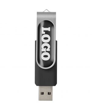 Clé USB 3.0 rotative à grande surface de marquage personnalisée Rotate Printécom - Objets et Supports Publicitaires publicitaire