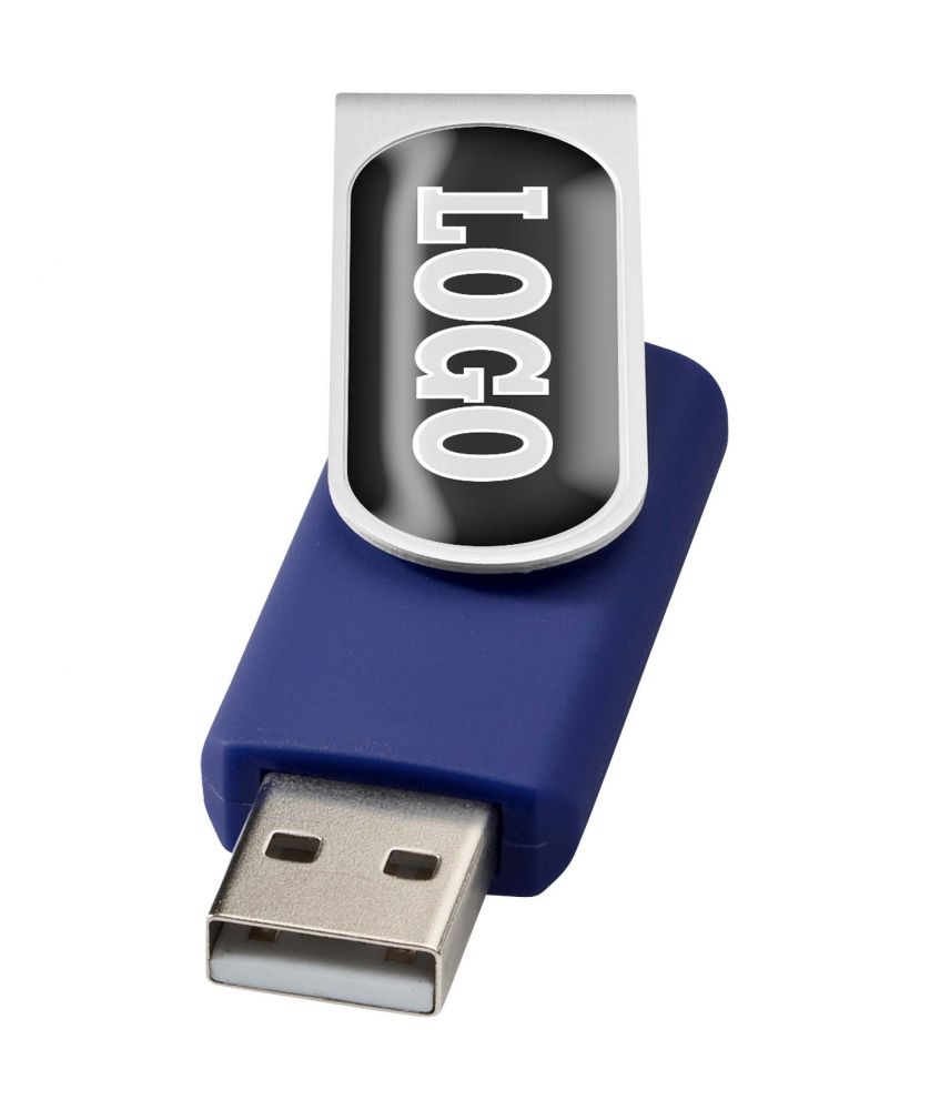 Clé USB 3.0 rotative à grande surface de marquage personnalisée Rotate Printécom - Objets et Supports Publicitaires publicitaire
