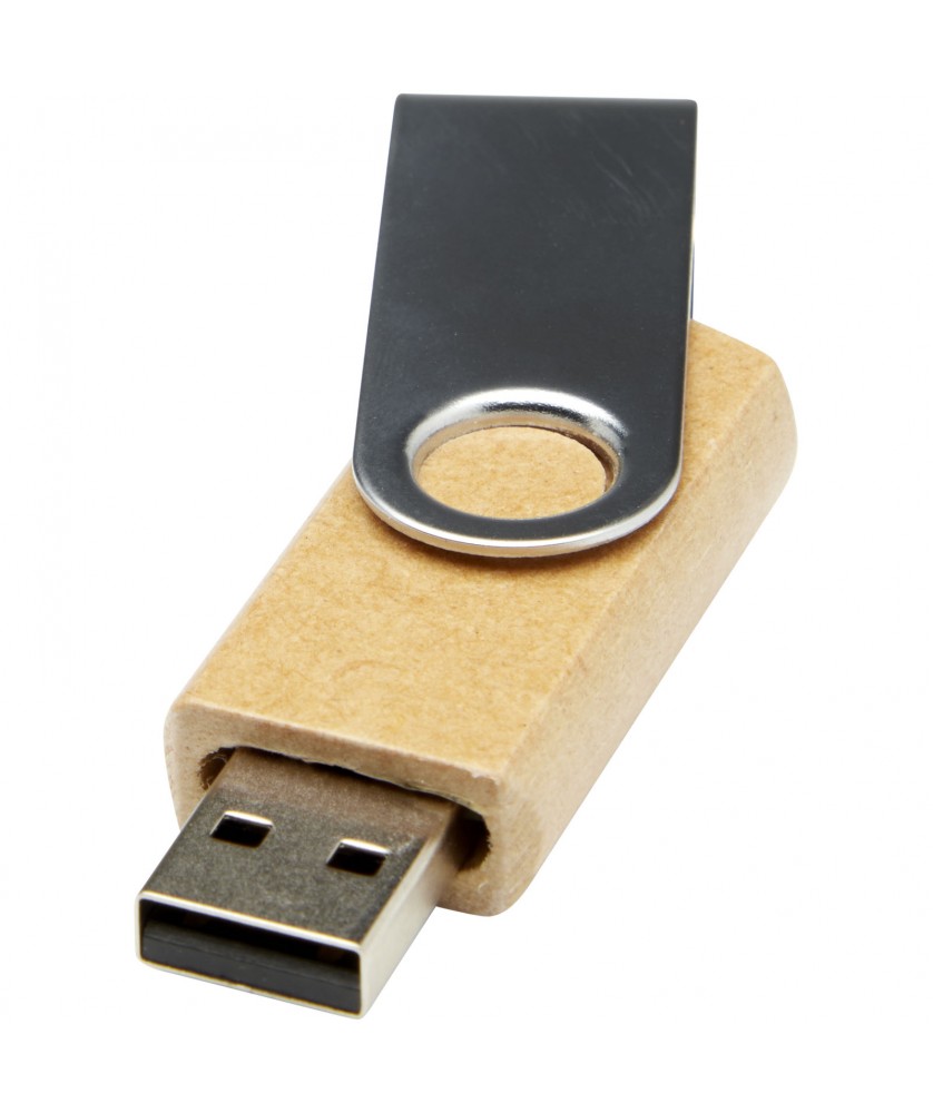 Printécom - Objets et Supports Publicitaires - Clé USB 3.0 Rotate en papier recyclé | PRINTECOM