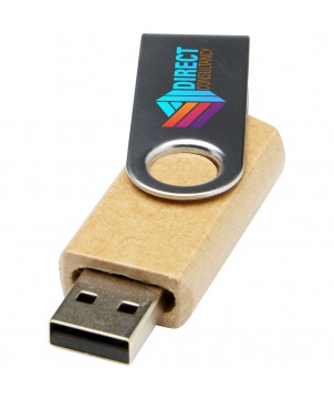 Printécom - Objets et Supports Publicitaires - Clé USB 3.0 Rotate en papier recyclé | PRINTECOM