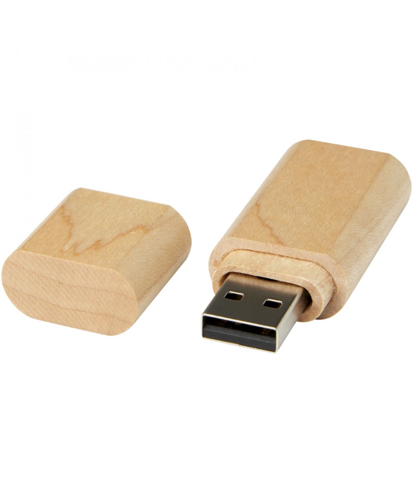 Printécom - Objets et Supports Publicitaires - Clé USB 3.0 en bois avec porte-clés | PRINTECOM