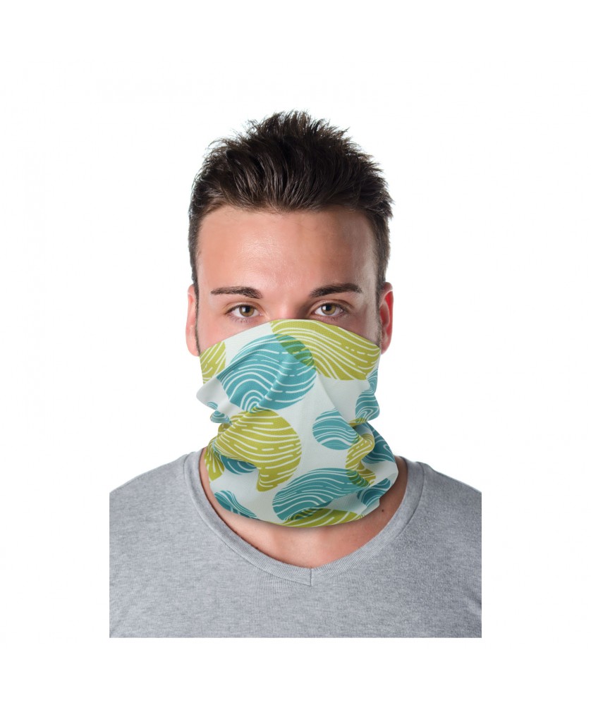 Printécom - Objets et Supports Publicitaires - Écharpe multi-usages Davi avec impression par sublimation et technologie Coolmax® | PRINTECOM