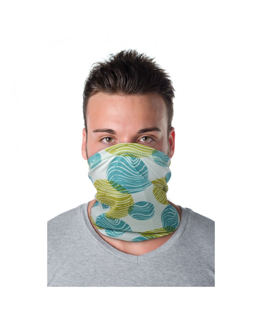 Printécom - Objets et Supports Publicitaires - Écharpe multi-usages Mia avec impression par sublimation, technologie Coolmax et ourlets | PRINTECOM