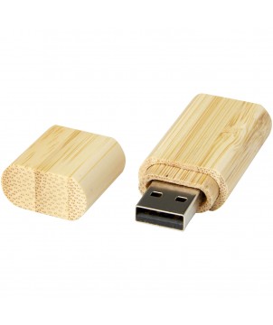 Printécom - Objets et Supports Publicitaires - Clé USB 3.0 en bambou avec porte-clés | PRINTECOM