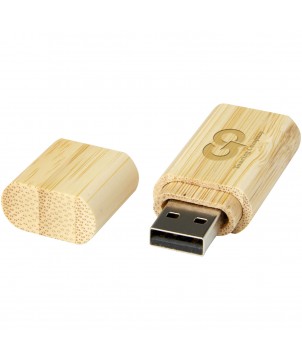 Printécom - Objets et Supports Publicitaires - Clé USB 3.0 en bambou avec porte-clés | PRINTECOM
