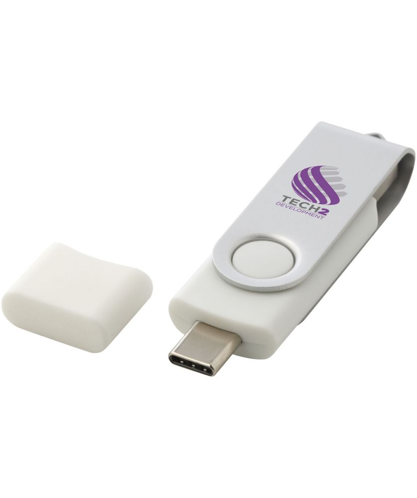 Clé USB-C rotative OTG personnalisée Printécom - Objets et Supports Publicitaires publicitaire