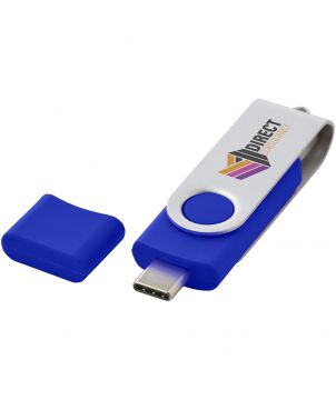 Clé USB-C rotative OTG personnalisée Printécom - Objets et Supports Publicitaires publicitaire