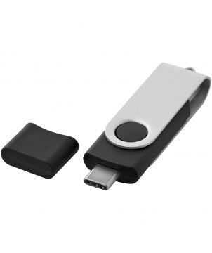 Clé USB-C rotative OTG personnalisée Printécom - Objets et Supports Publicitaires publicitaire