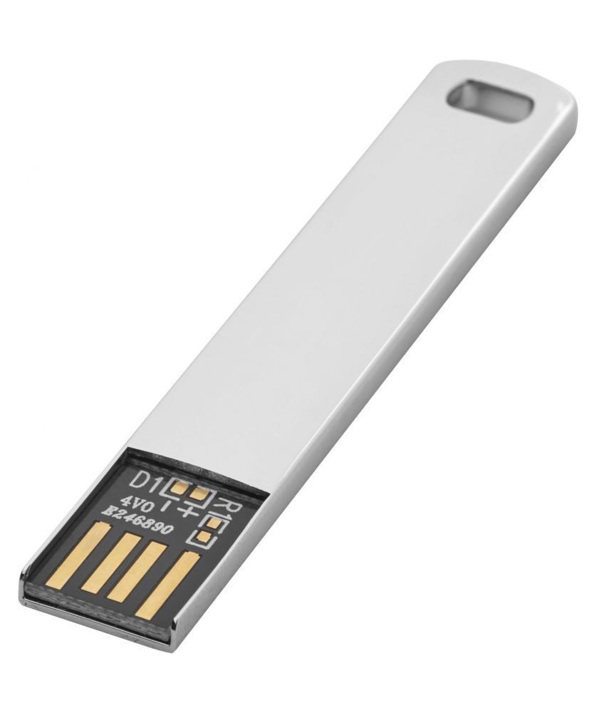 Clé USB 2.0 plate en métal personnalisée Printécom - Objets et Supports Publicitaires publicitaire