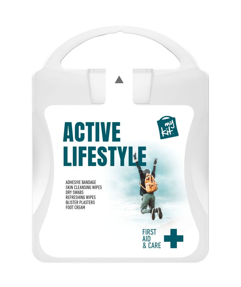 Kit de premiers soins mode de vie actif personnalisé MyKit Printécom - Objets et Supports Publicitaires publicitaire