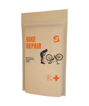 Kit réparation et premiers secours vélo en pochette papier personnalisé MyKit Printécom - Objets et Supports Publicitaires pu...