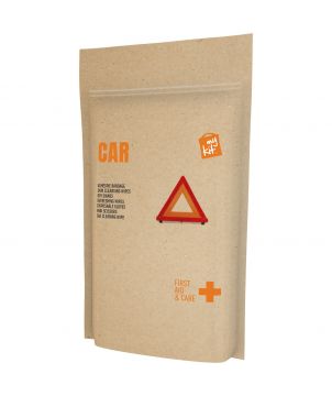 Kit de premiers secours voiture en pochette papier personnalisé MyKit Printécom - Objets et Supports Publicitaires publicitaire