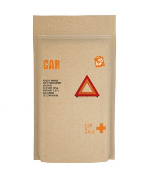Kit de premiers secours voiture en pochette papier personnalisé MyKit Printécom - Objets et Supports Publicitaires publicitaire
