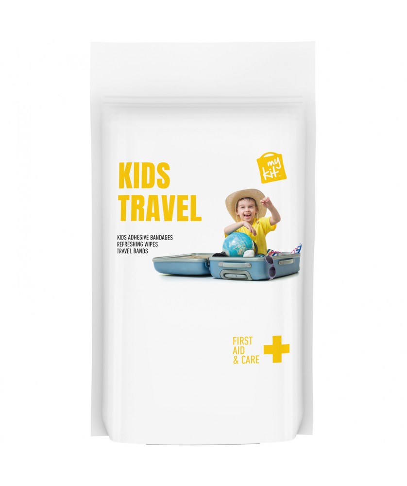 Printécom - Objets et Supports Publicitaires - Kit de voyage MyKit pour enfant avec pochette en papier | PRINTECOM
